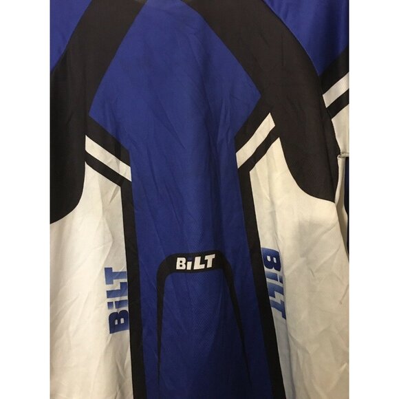 Bilt Racing Motor cross Jersey Shirt Men’s Sz XL Off Road Racing Blue Black‎ - Picture 8 of 8